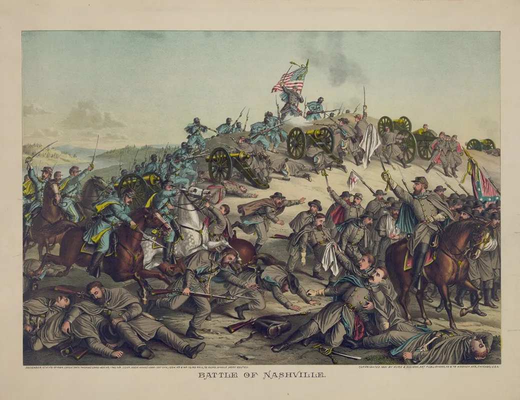 Battle Of Nashville 2 Wall Art by Kurz &amp; Allison - High-Resolution Digital Print