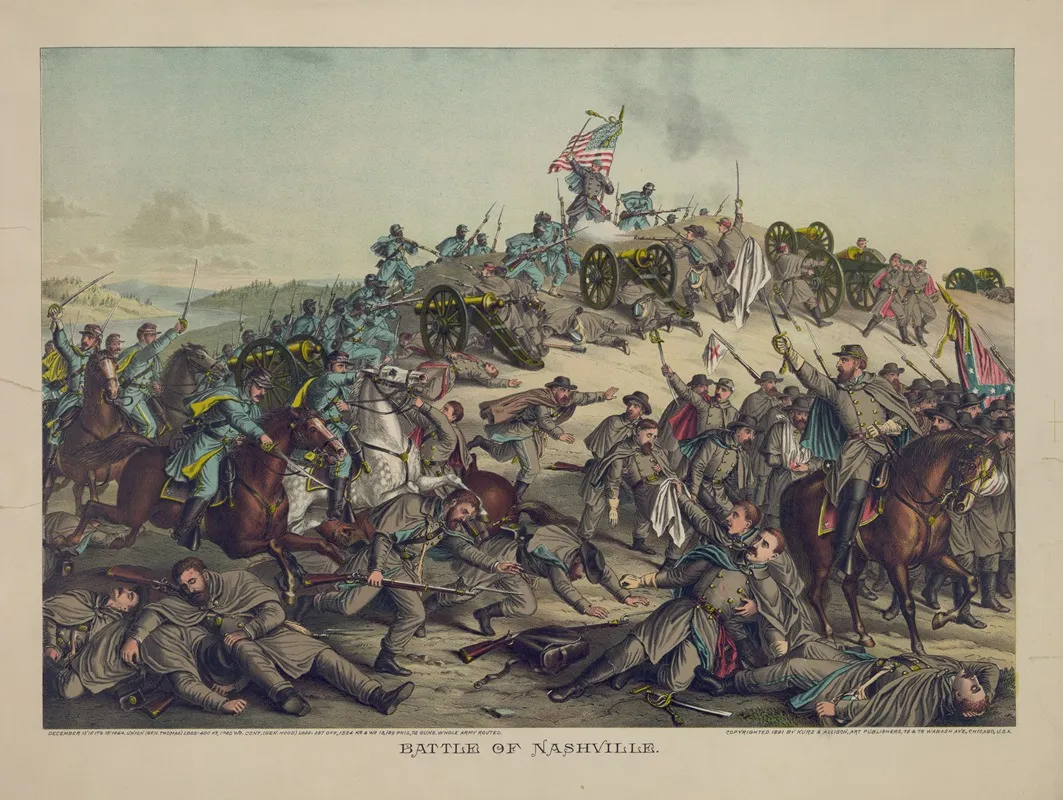 Battle Of Nashville Wall Art by Kurz & Allison - High-Resolution Digital Print