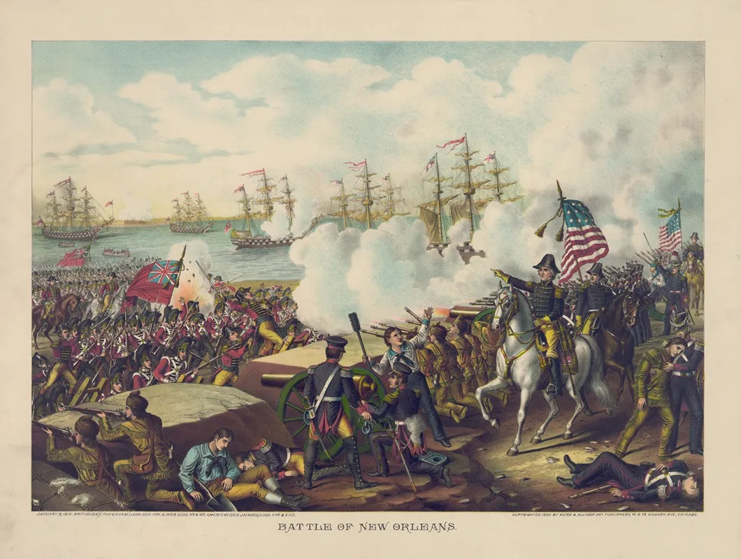 Battle Of New Orleans Wall Art by Kurz &amp; Allison - High-Resolution Digital Print
