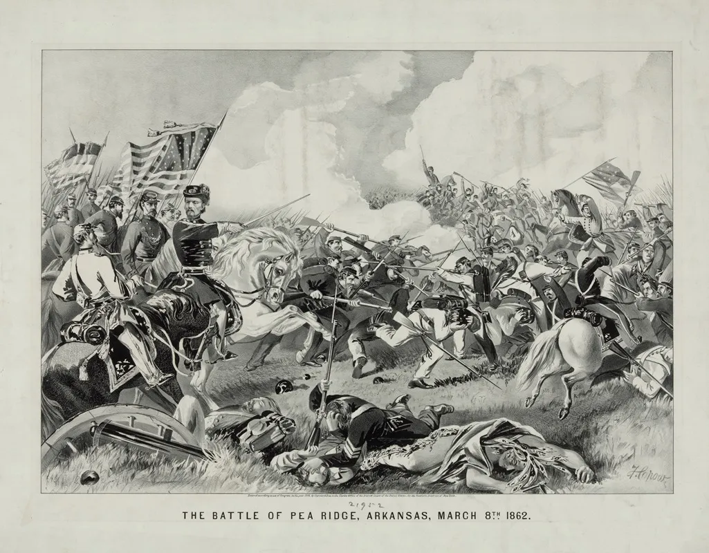 Battle Of Pea Ridge Arkansas March 8th 1862