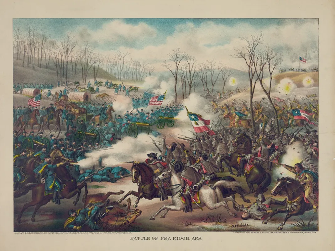 Battle Of Pea Ridge Arkansas Wall Art by Kurz & Allison - High-Resolution Digital Print