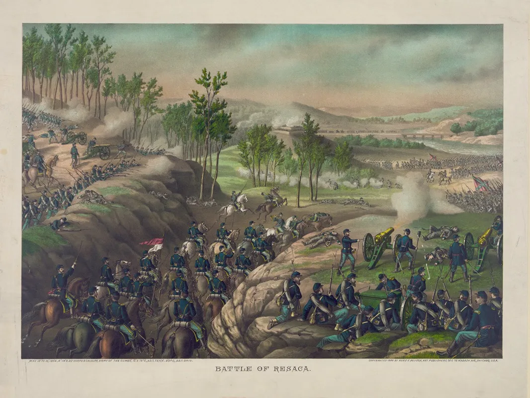 Battle Of Resaca May 13 To 16 1864 2 Wall Art by Kurz &amp; Allison - High-Resolution Digital Print