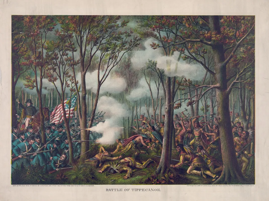 Battle Of Tippecanoe 2 Wall Art by Kurz &amp; Allison - High-Resolution Digital Print