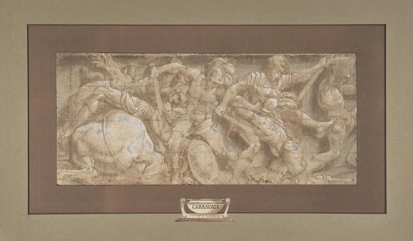 Battle Scene 14 Wall Art by Lelio Orsi - High-Resolution Digital Print