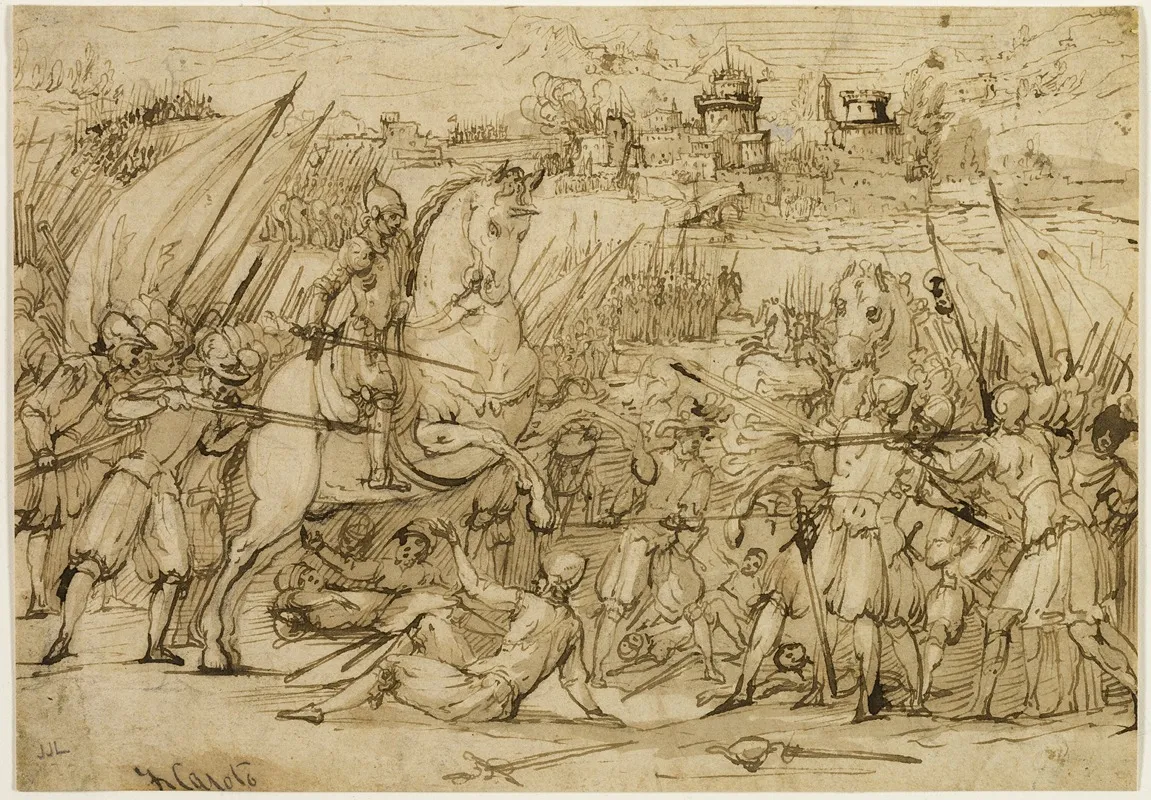 Battle Scene 19 Wall Art by Antonio Maria Viani - High-Resolution Digital Print