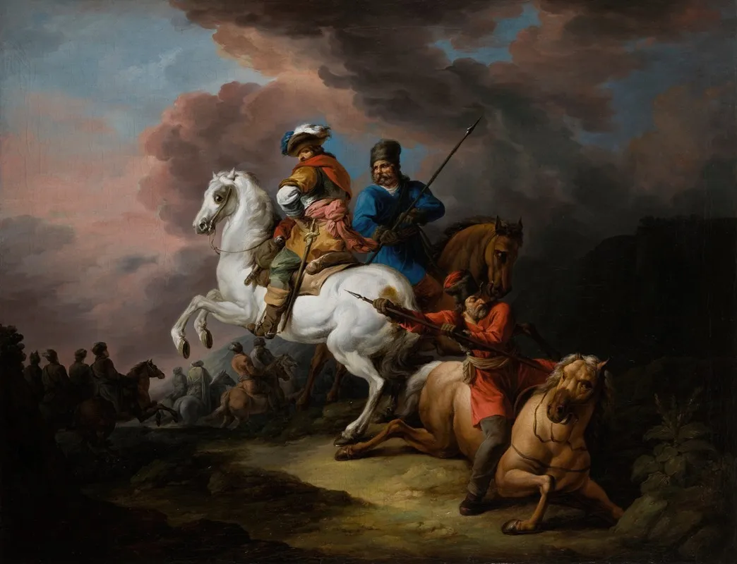 Battle Scene 25 Wall Art by Jan Bogumił Plersch - High-Resolution Digital Print