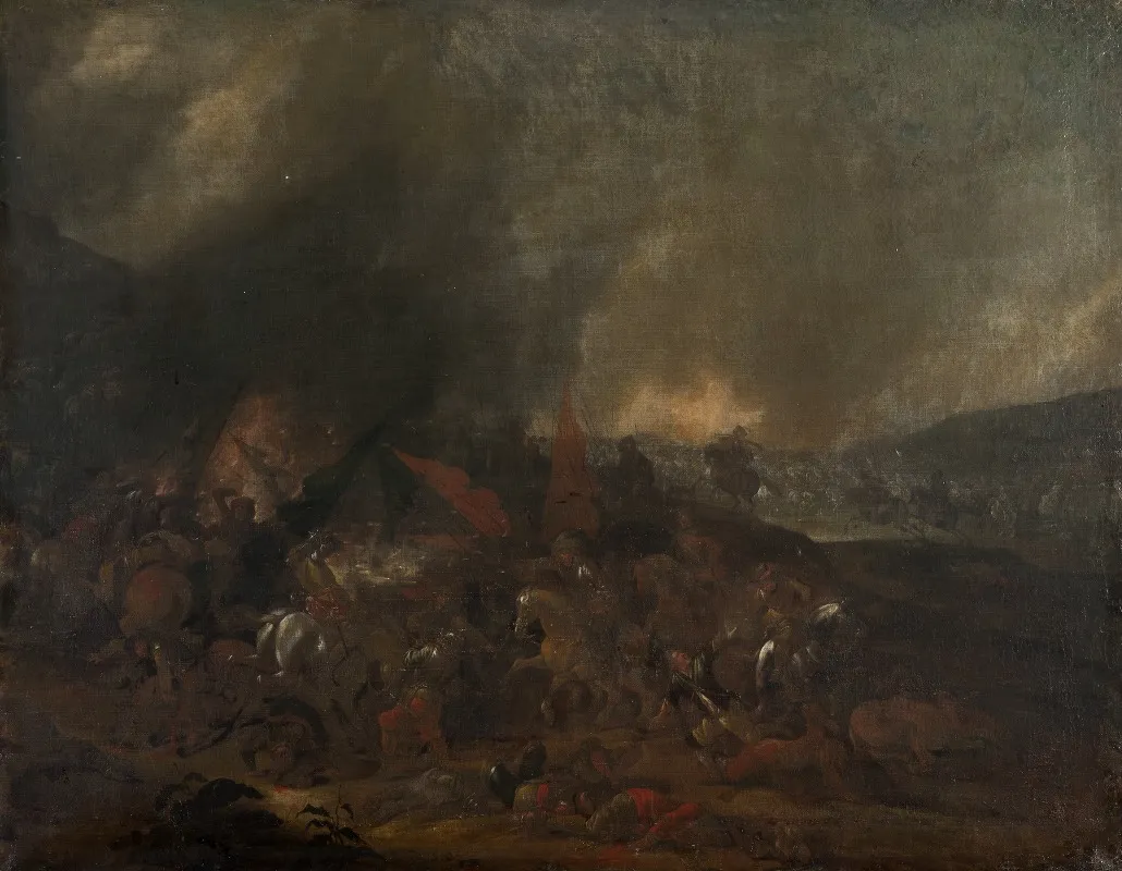 Battle Scene 40 Wall Art by Johann Philip Lemke - High-Resolution Digital Print