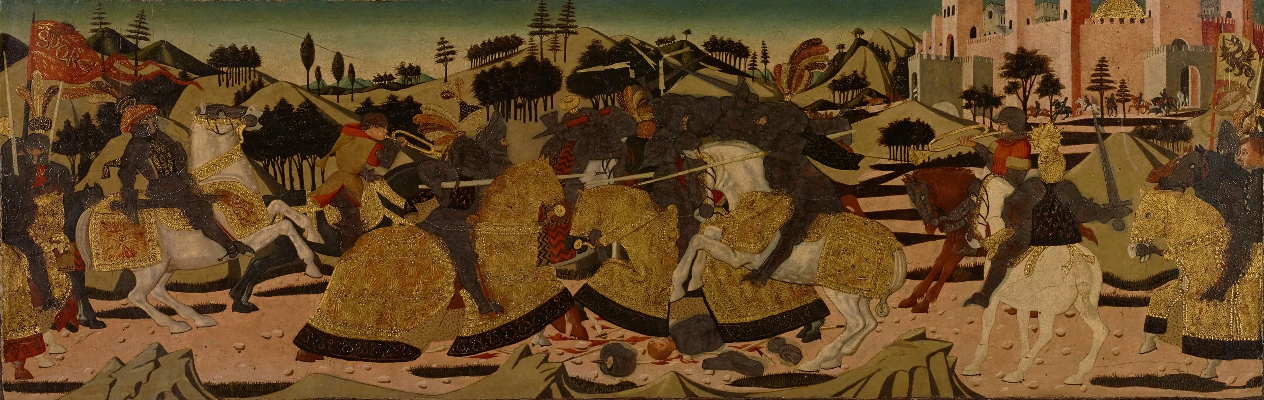 Battle Scene 41 Wall Art by Giovanni di Ser Giovanni (Lo Scheggia) - High-Resolution Digital Print