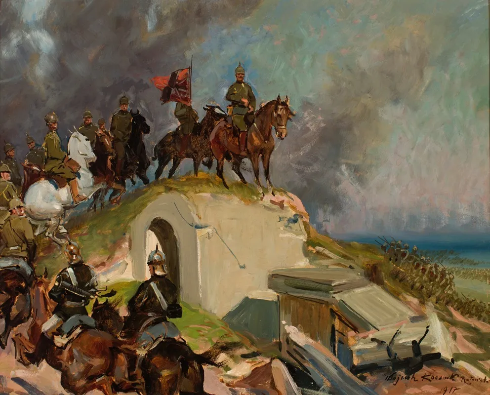 Battle Scene From The First World War