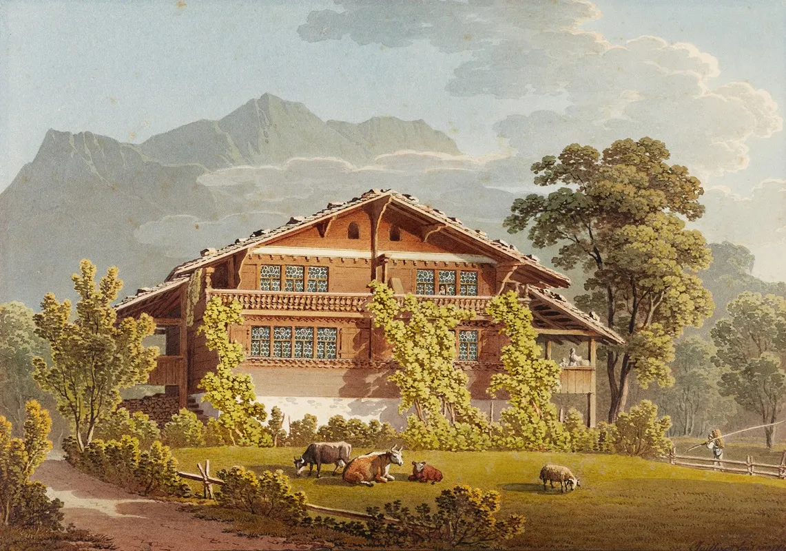 Bauernhaus Bei Brienz Und Brienz Rothorn