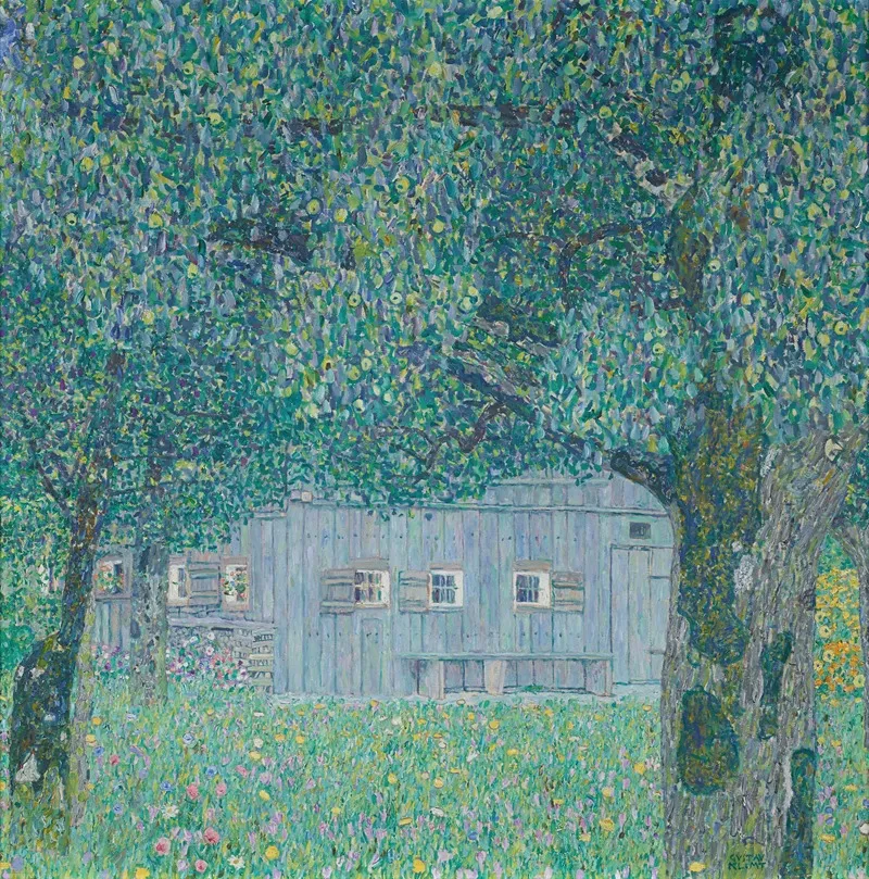 Bauernhaus In Buchberg Oberosterreichisches Bauernhaus Wall Art by Gustav Klimt - High-Resolution Digital Print
