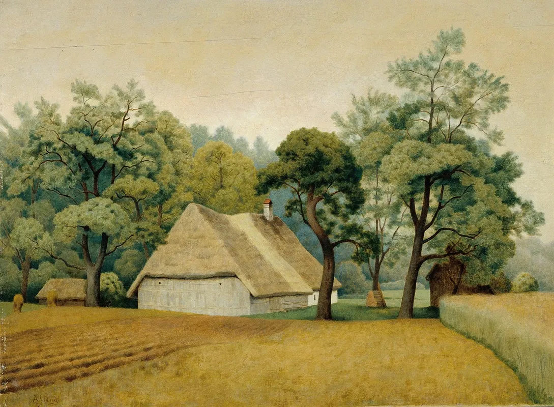 Bauernhaus Wall Art by Albert Stangl - High-Resolution Digital Print