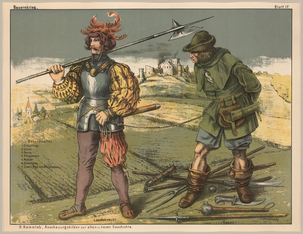 Bauernkrieg Wall Art by H. Hemmleb - High-Resolution Digital Print