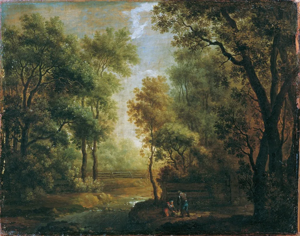 Baumlandschaft Wall Art by Johann Evangelist Dorfmeister - High-Resolution Digital Print