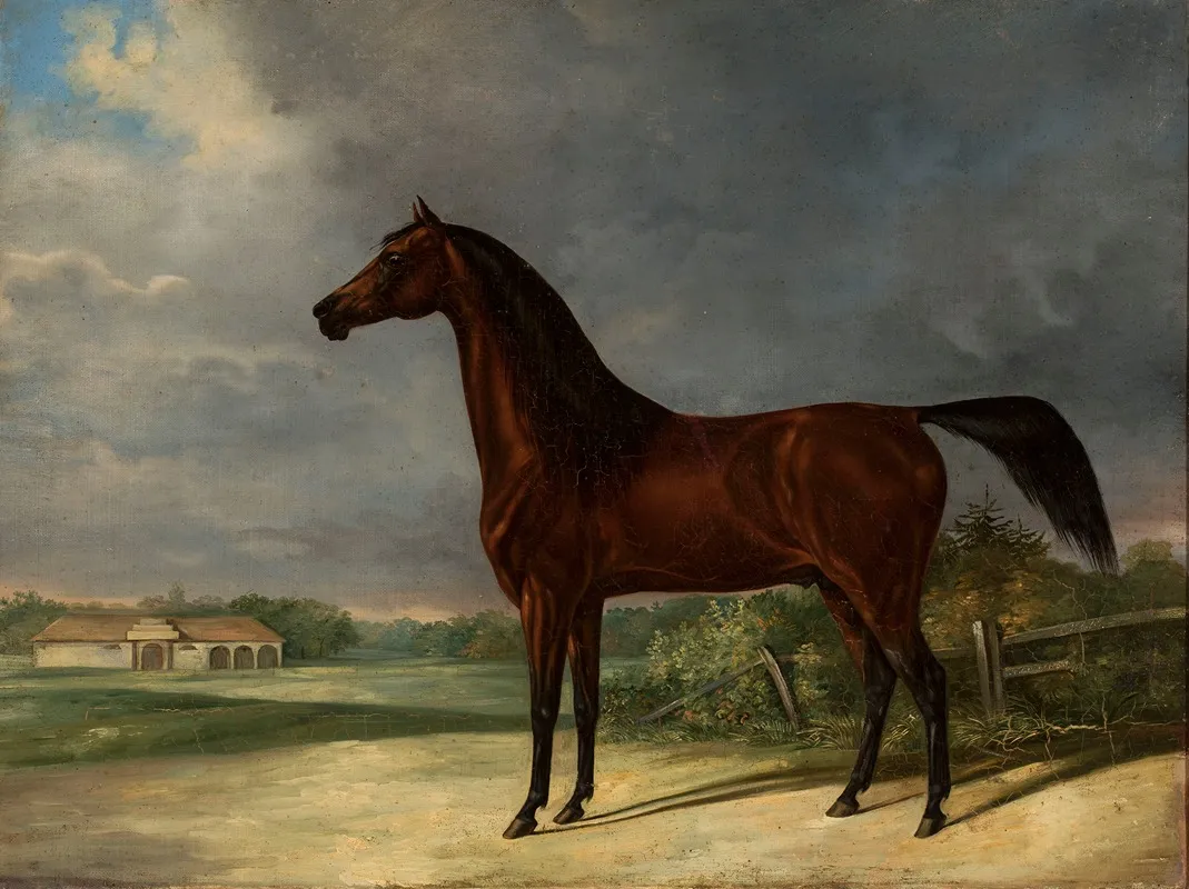 Bay Horse Wall Art by Friedrich Leopold Bürde - High-Resolution Digital Print