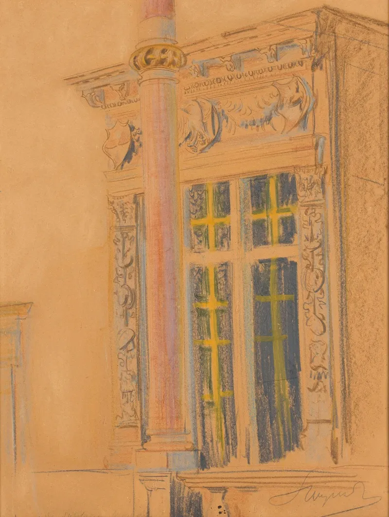 Bay Window In The Eastern Wing Of The Wawel Castle