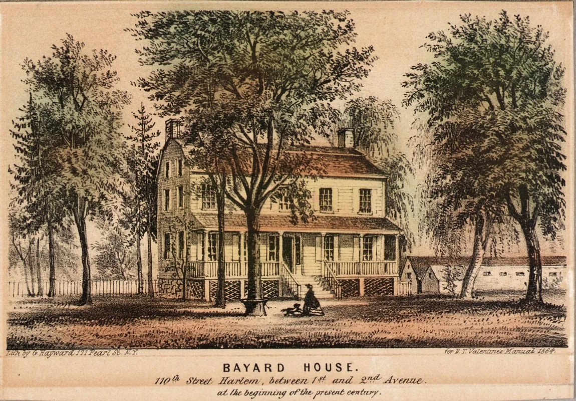 Bayard House 110th St Harlem Between 1st And 2nd Avenue Wall Art by Gerald Sinclair Hayward - High-Resolution Digital Print