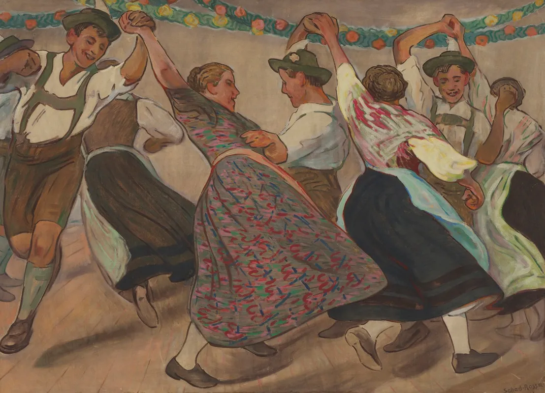 Bayerischer Tanzboden Wall Art by Paul Schad-Rossa - High-Resolution Digital Print