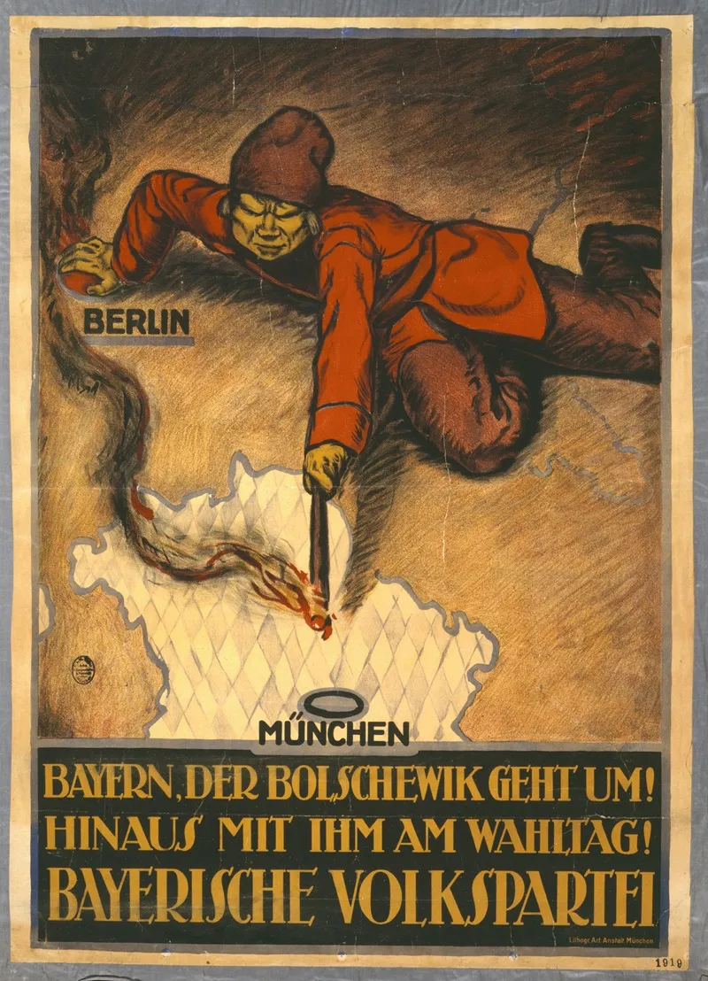 Bayern Der Bolshewik Geht Um Hinaus Mit Ihm Am Wahltag Wall Art by Anonymous - High-Resolution Digital Print
