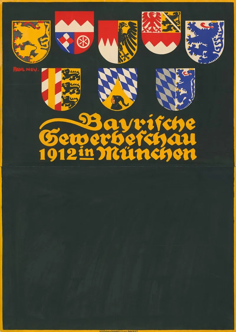 Bayrische Gewerbeschau 1912 In Munchen 2 Wall Art by Paul Neu - High-Resolution Digital Print