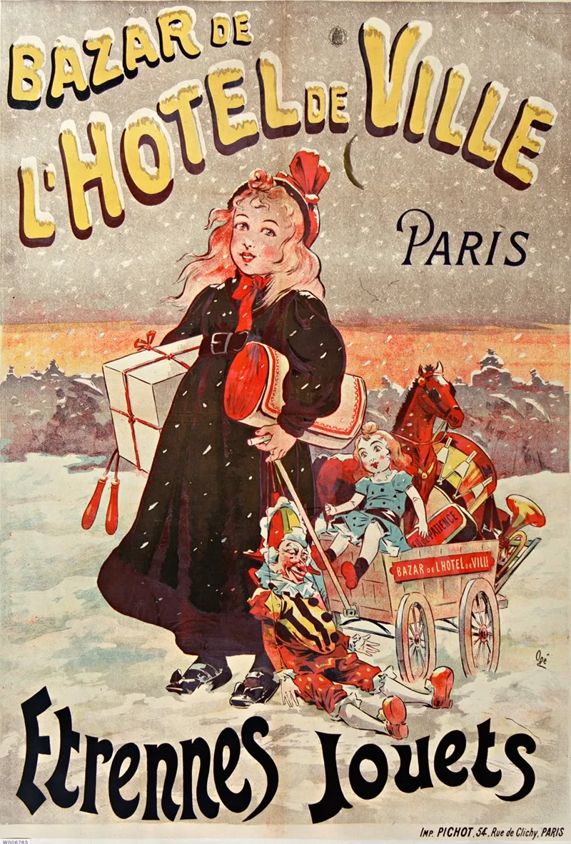 Bazar De Lhotel De Ville Wall Art by Eugène Ogé - High-Resolution Digital Print