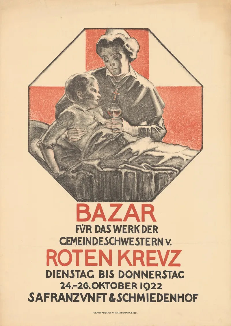 Bazar Fur Das Werk Der Gemeindeschwestern V Roten Kreuz Wall Art by Burkhard Mangold - High-Resolution Digital Print