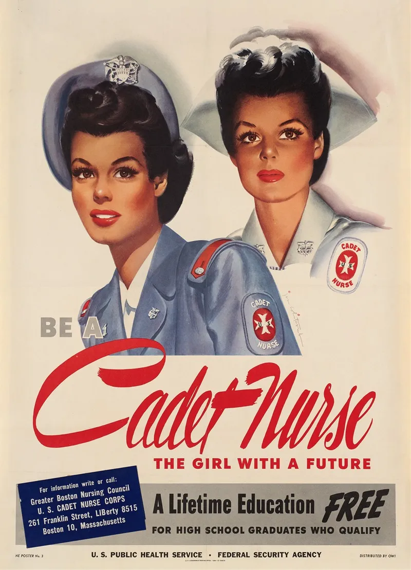 Be A Cadet Nurse Wall Art by Jon Whitcomb - High-Resolution Digital Print