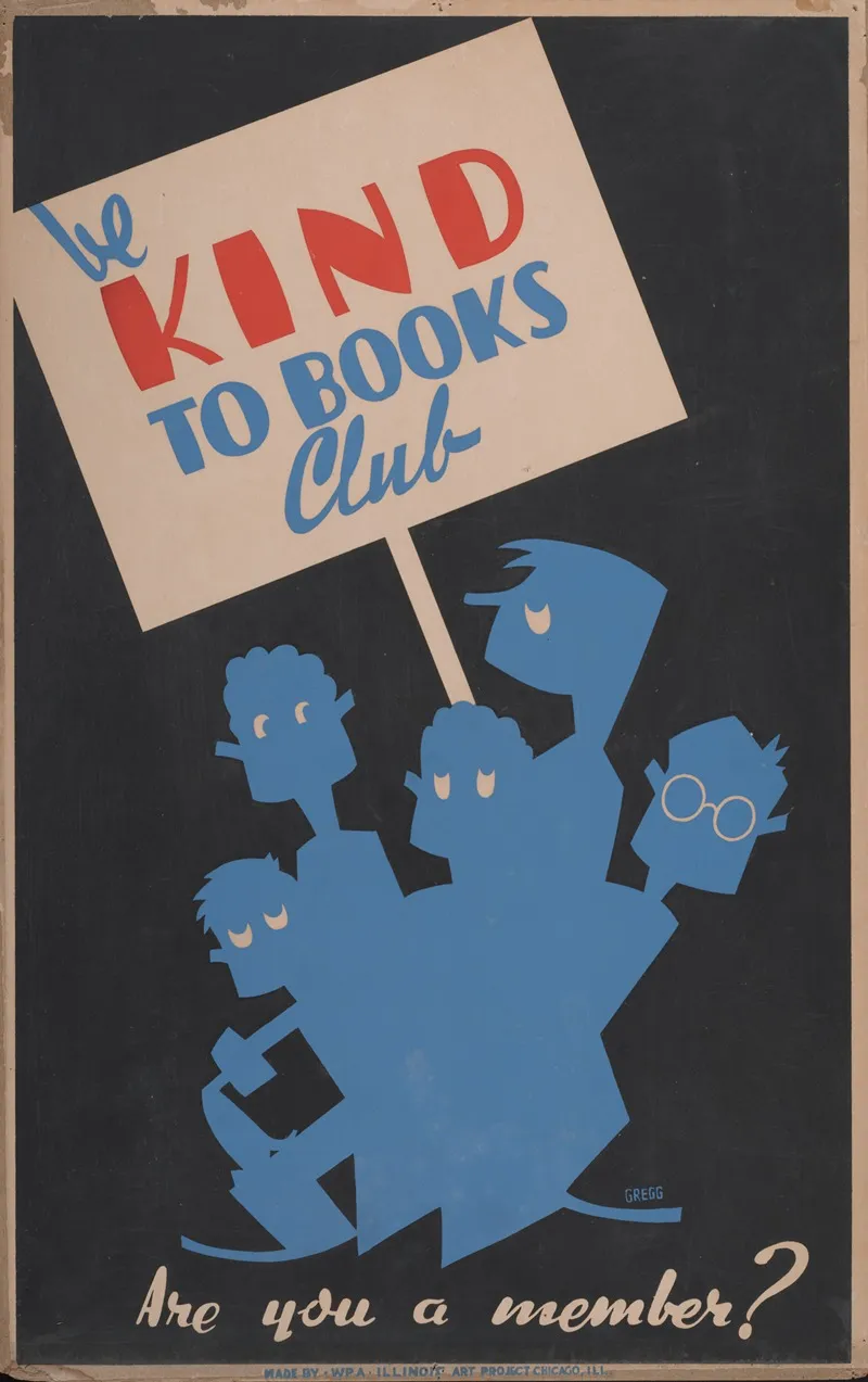 Be Kind To Books Club 2 Wall Art by Arlington Gregg - High-Resolution Digital Print