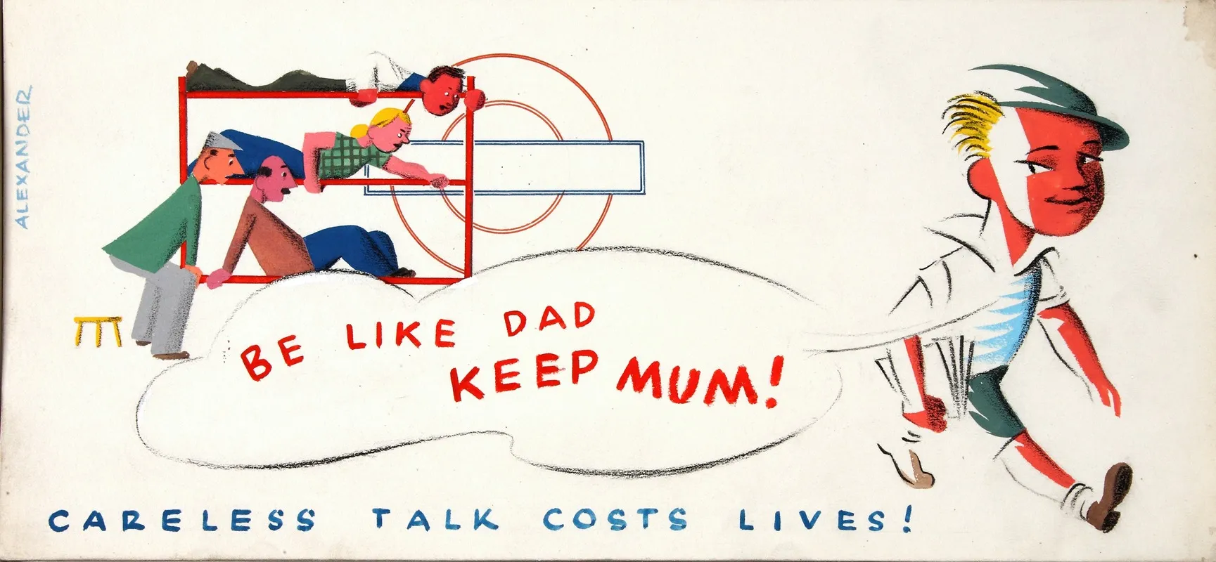Be Like Dad Keep Mum Careless Talk Costs Lives 2