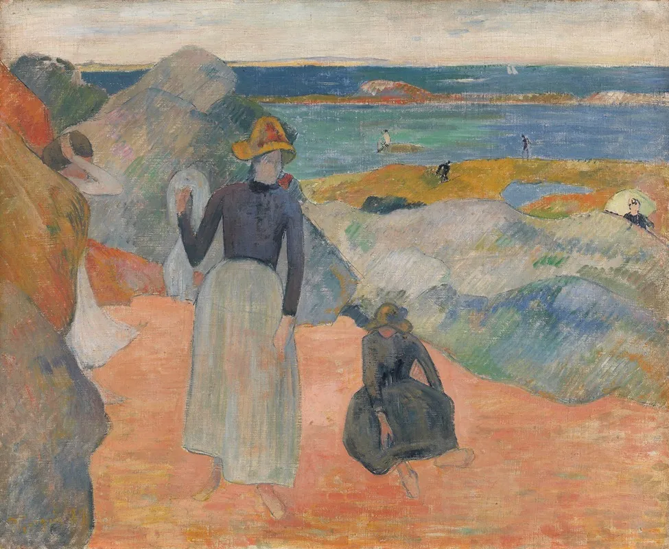 Beach Scene 10 Wall Art by Paul Gauguin - High-Resolution Digital Print