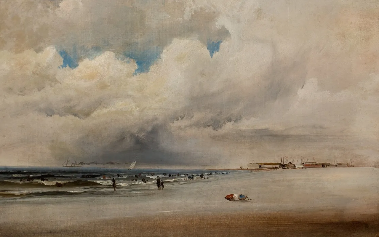 Beach Scene With Dramatic Sky Wall Art by James Hamilton - High-Resolution Digital Print