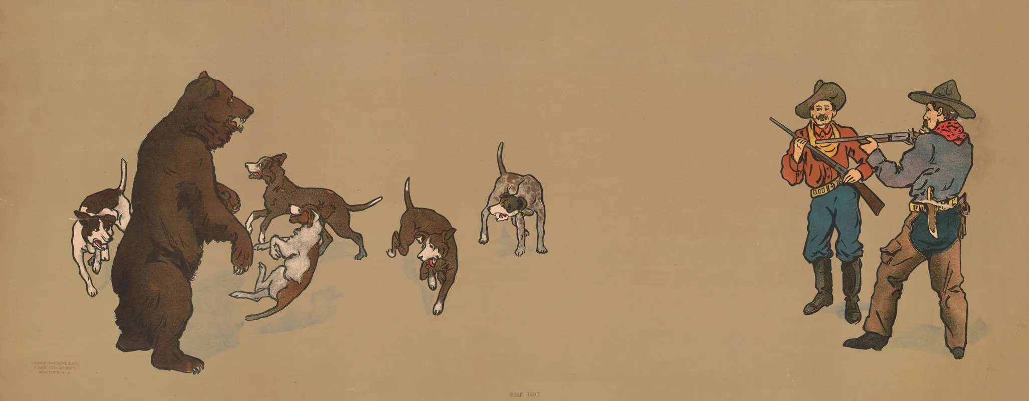 Bear Hunt 6 Wall Art by George Markendorff - High-Resolution Digital Print