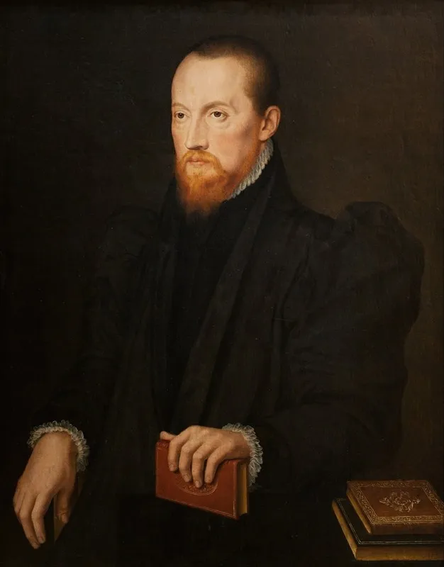 Bearded Red Headed Man Seated Wall Art by Pieter Pourbus - High-Resolution Digital Print