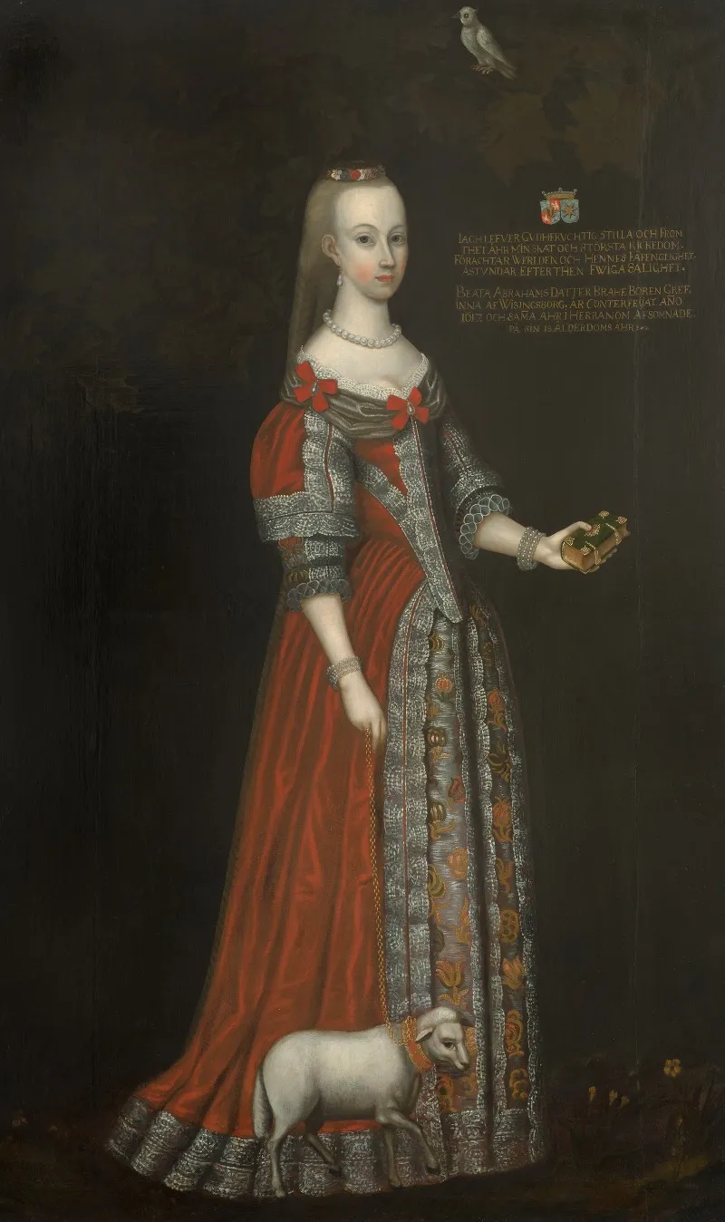 Beata Brahe 1599 1617 Countess Wall Art by Johan Johansson Werner - High-Resolution Digital Print