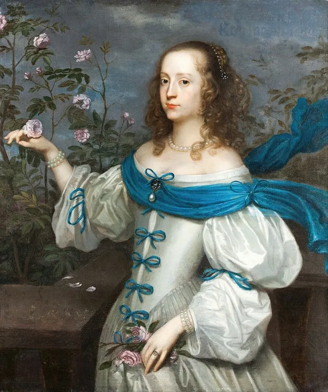 Beata Elisabeth Von Konigsmarck 1637 1723 Wall Art by Hendrick Munnichhoven - High-Resolution Digital Print