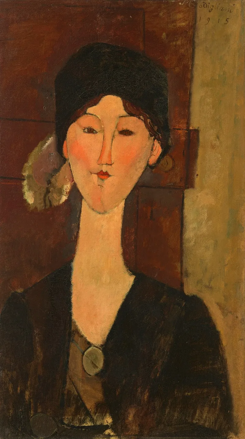 Beatrice Hastings Devant Une Porte