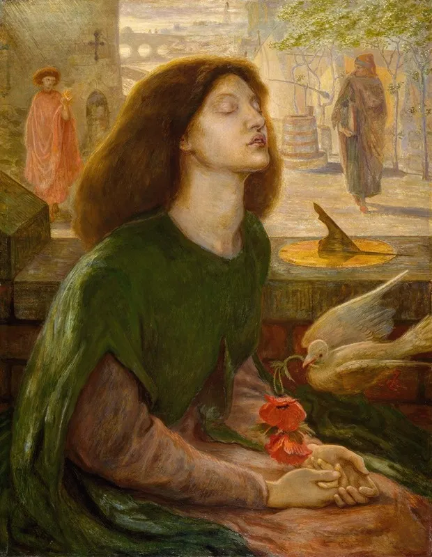 Beatrix Wall Art by Dante Gabriel Rossetti - High-Resolution Digital Print