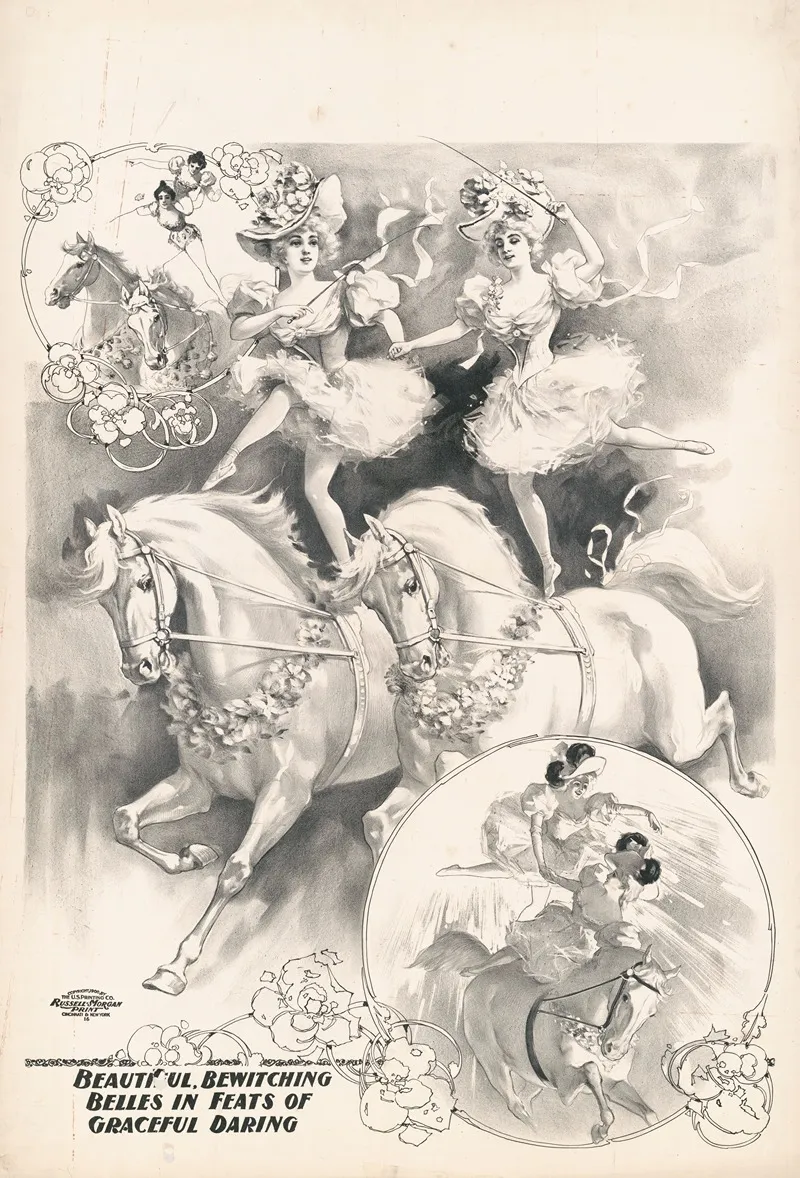 Beautiful Bewitching Belles In Feats Of Graceful Daring 2 Wall Art by Russell, Morgan &amp; Co. - High-Resolution Digital Print