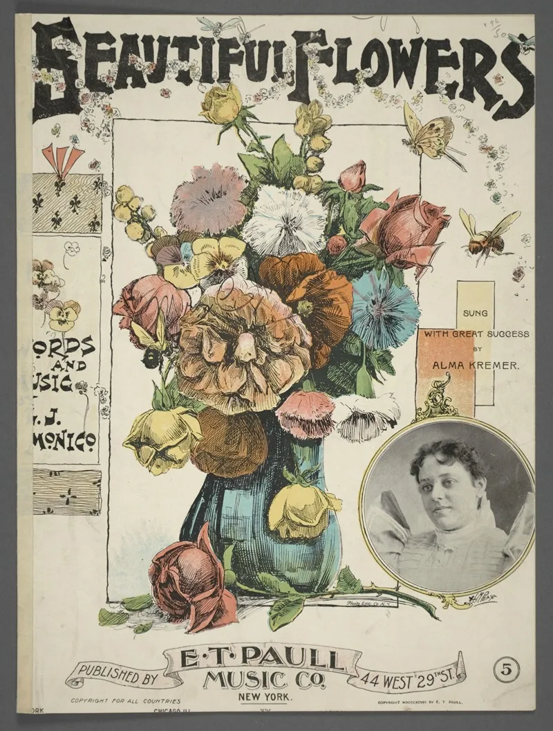 Beautiful Flowers Wall Art by Anonymous - High-Resolution Digital Print