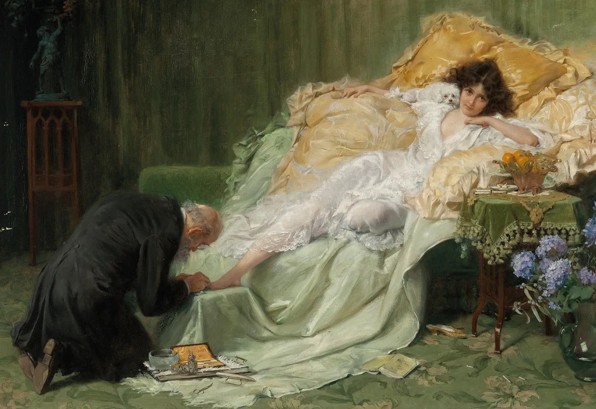 Beauty Cult The Pedicure Wall Art by Hermann Clementz - High-Resolution Digital Print