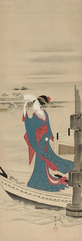 Beauty In A Boat On Sumida River