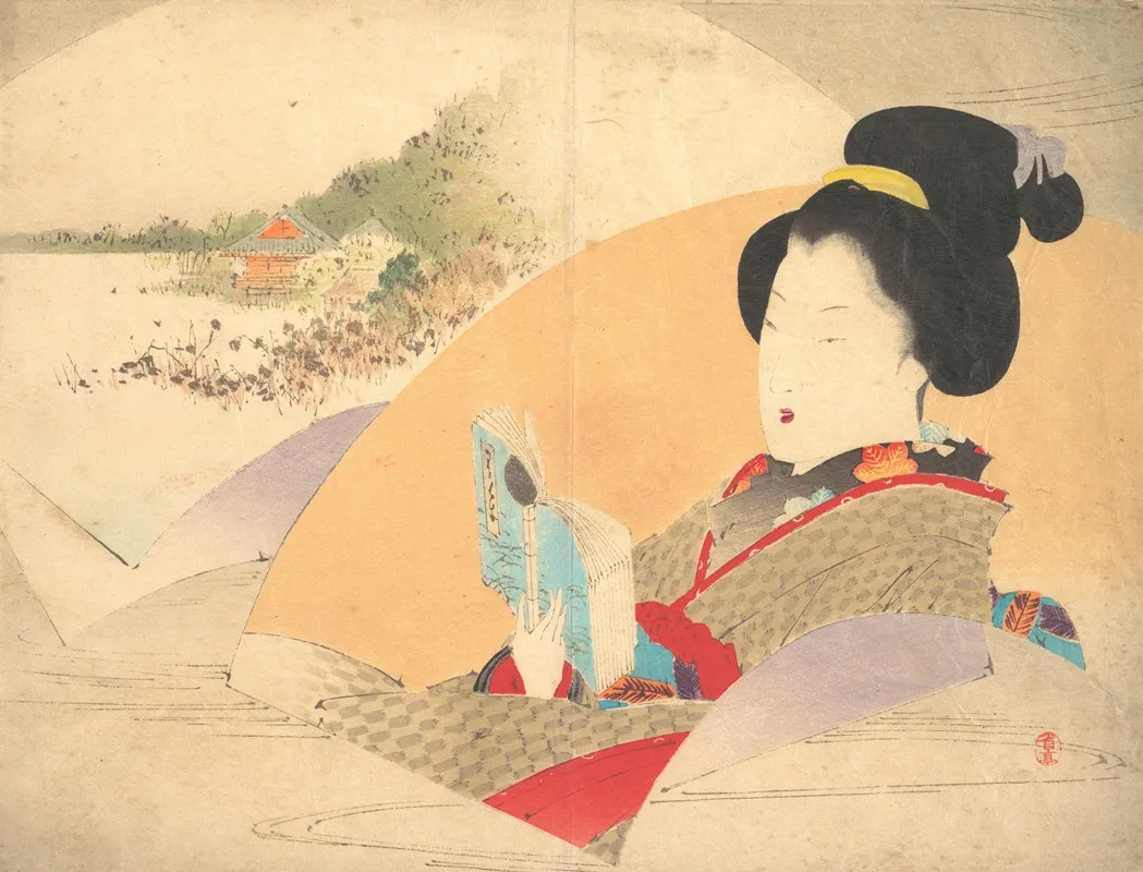 Beauty Looking At Shinobazu Pond