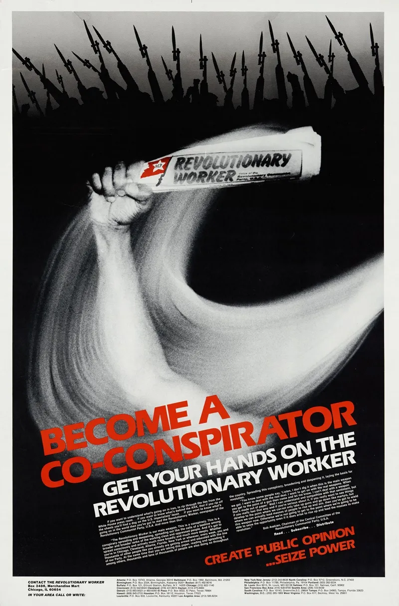 Become A Co Conspirator Get Your Hands On The Revolutionary Worker