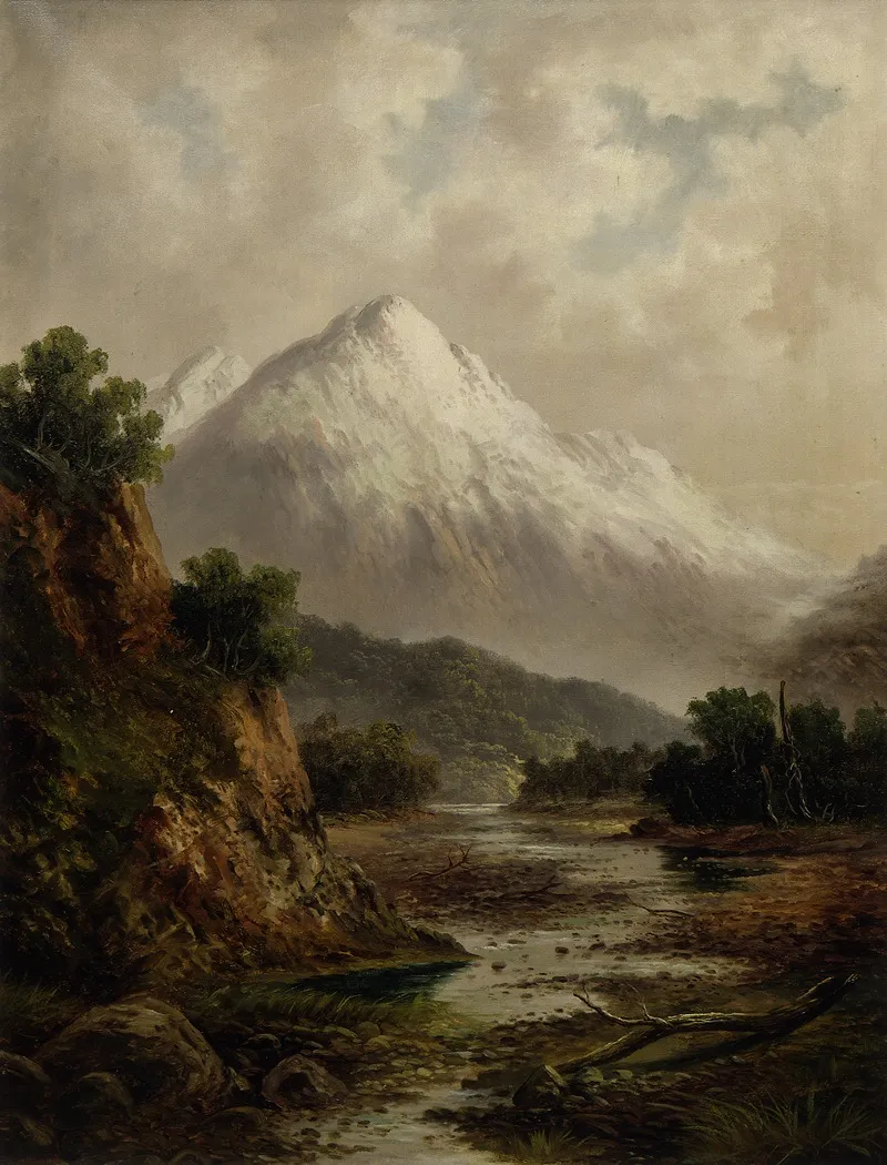 Bed Of The Waimakariri River Wall Art by Thomas Attwood - High-Resolution Digital Print