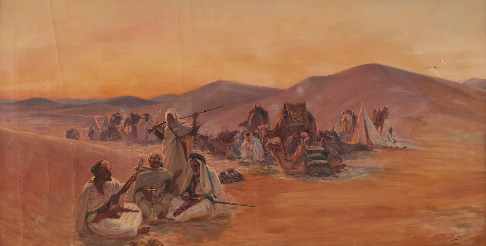 Bedouin Camp Wall Art by Otto Pilny - High-Resolution Digital Print