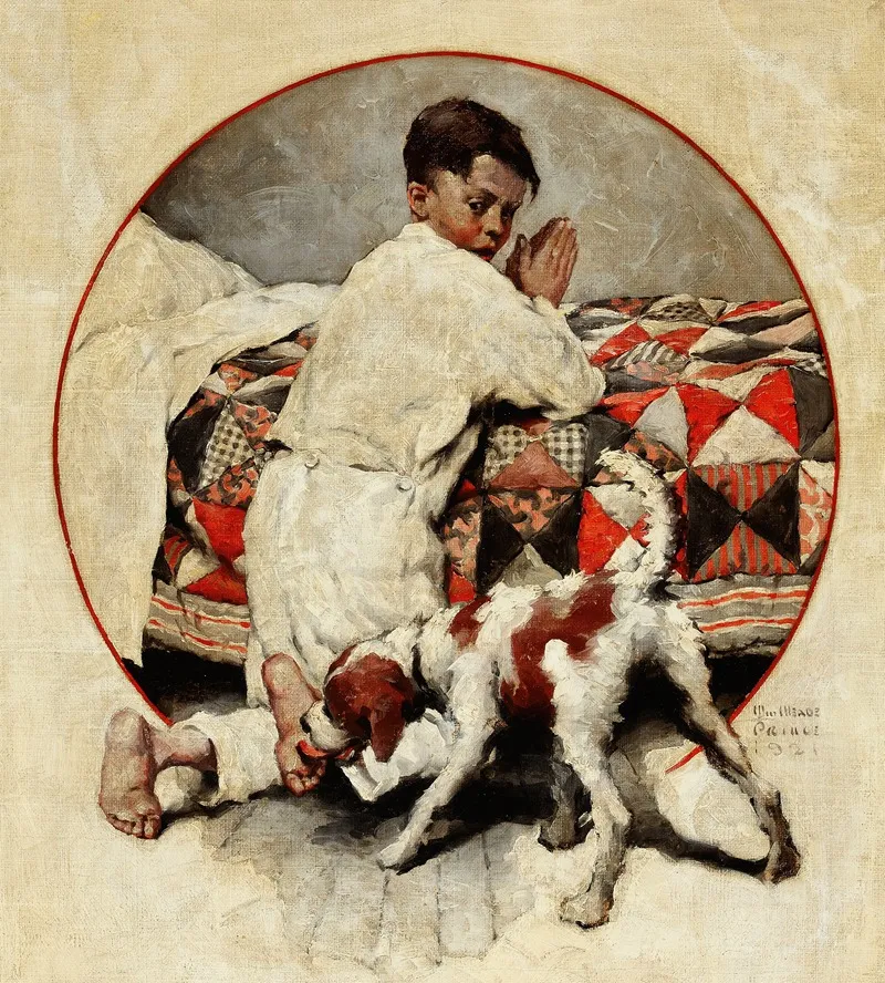 Bedtime Prayers Wall Art by William Meade Prince - High-Resolution Digital Print