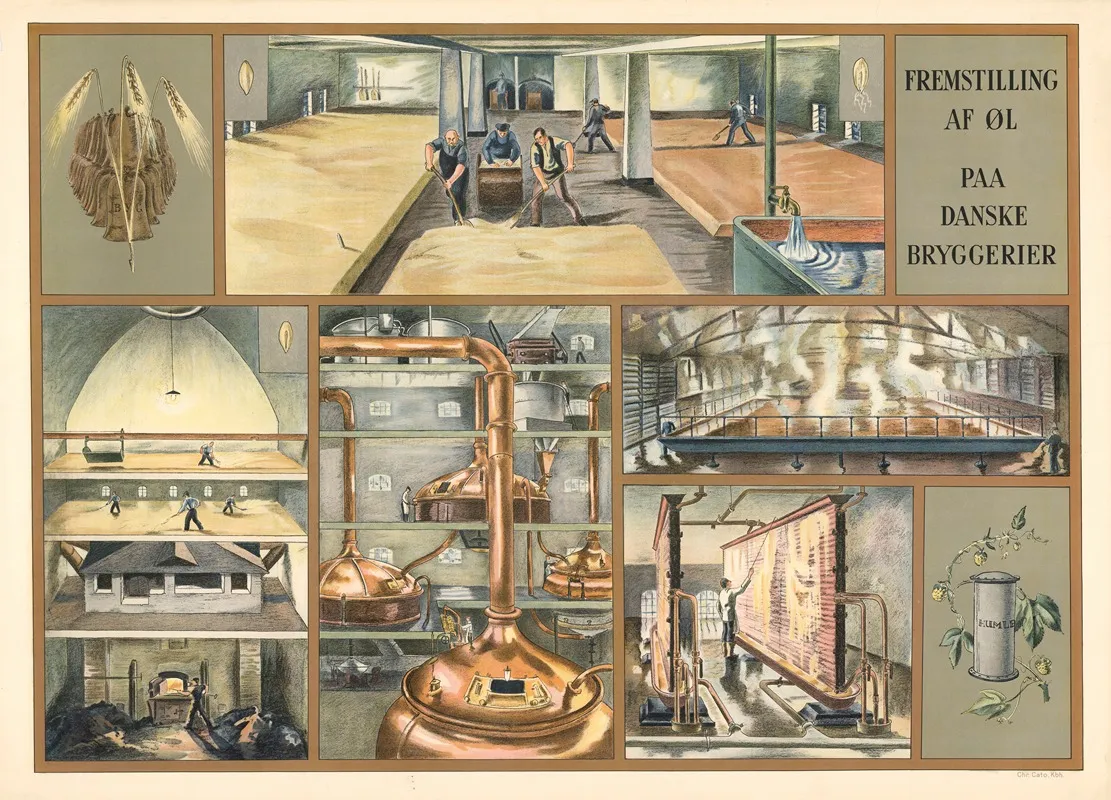 Beer Production At Danish Breweries 2 Wall Art by Carl J. C. - High-Resolution Digital Print