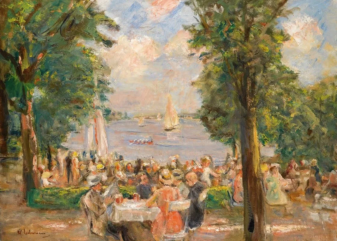 Beergarden Near The Wannsee House On The Lake