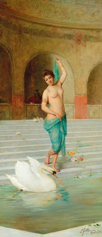 Before The Bath Wall Art by Ettore Forti - High-Resolution Digital Print
