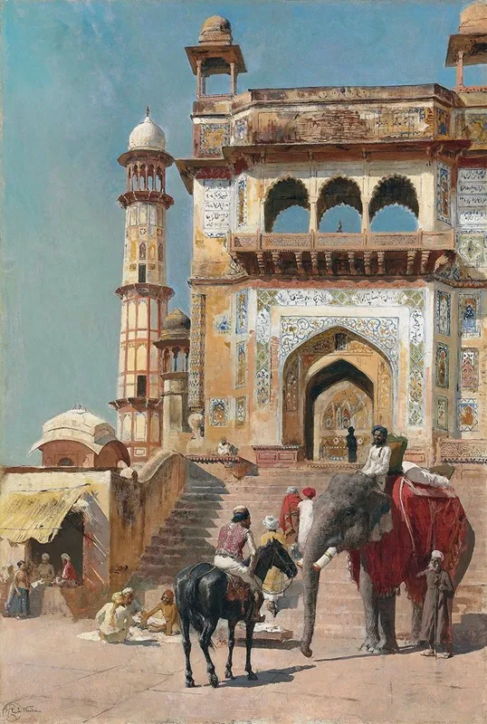 Before The Great Jami Masjid Mosque Mathura India